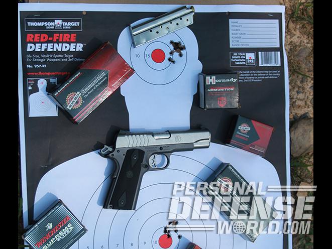 Ruger SR1911 Lightweight Commander 9mm pistol target