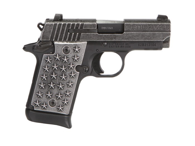 Sig Sauer P938 We The People pistol right profile