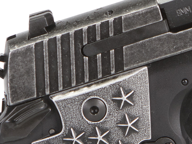 Sig Sauer P938 We The People pistol slide