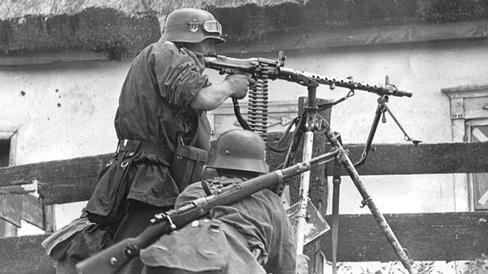 German MG34 machine gun dunkirk