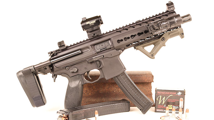 Gun Industry future Pistol Stabilizing Brace extend