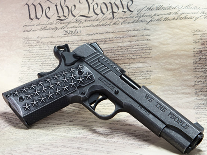 Sig Sauer 1911 We The People handgun