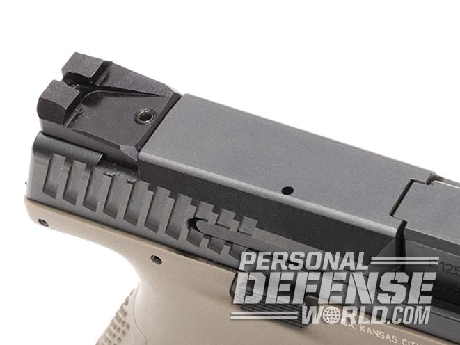 CZ P-10 C FDE pistol rear sight