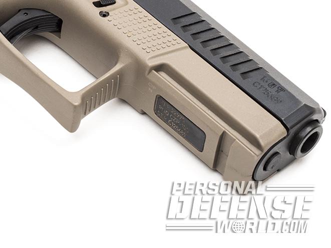 CZ P-10 C FDE pistol picatinny rail