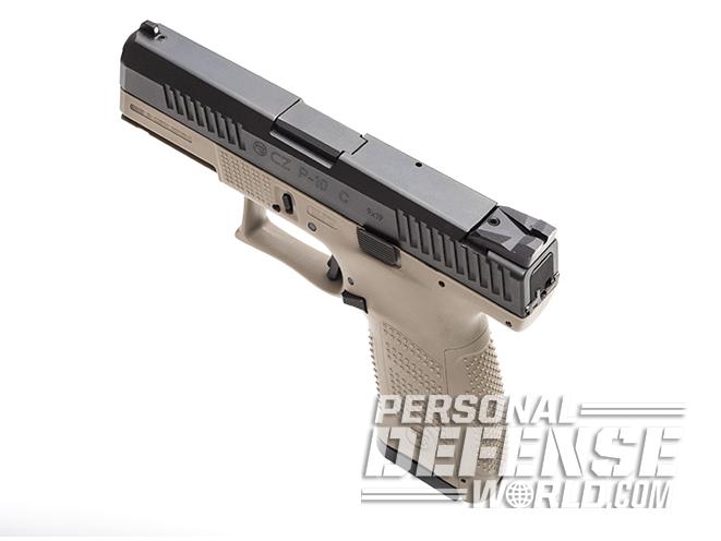 CZ P-10 C FDE pistol left angle