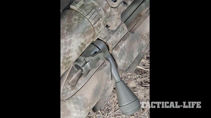 Custom FN SPR A5M .308 Precision Rifle bolt knob rear