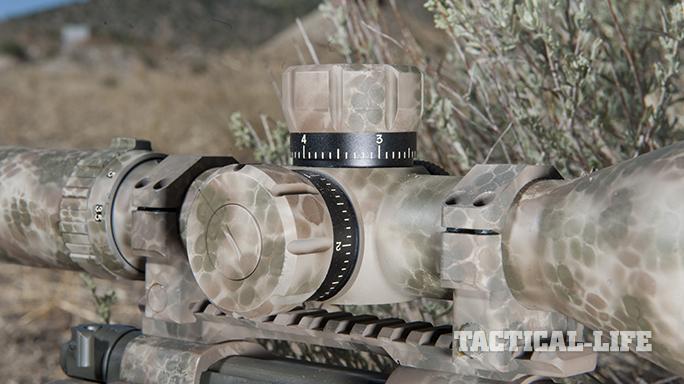 Custom FN SPR A5M .308 Precision Rifle scope knobs side