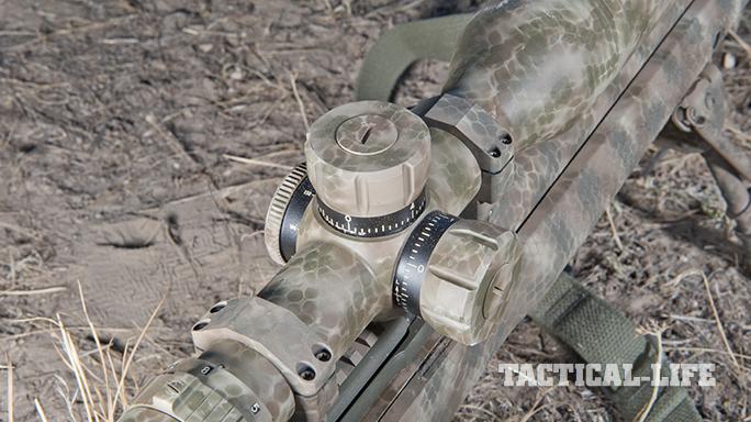 Custom FN SPR A5M .308 Precision Rifle scope knobs rear