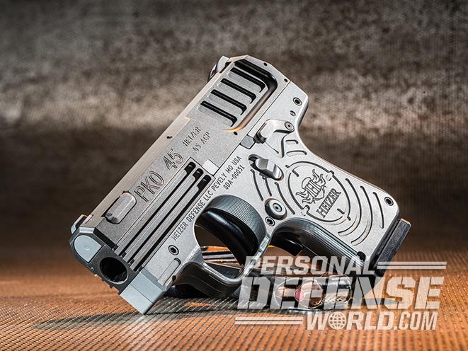 Heizer Defense PKO-45 pistol left angle