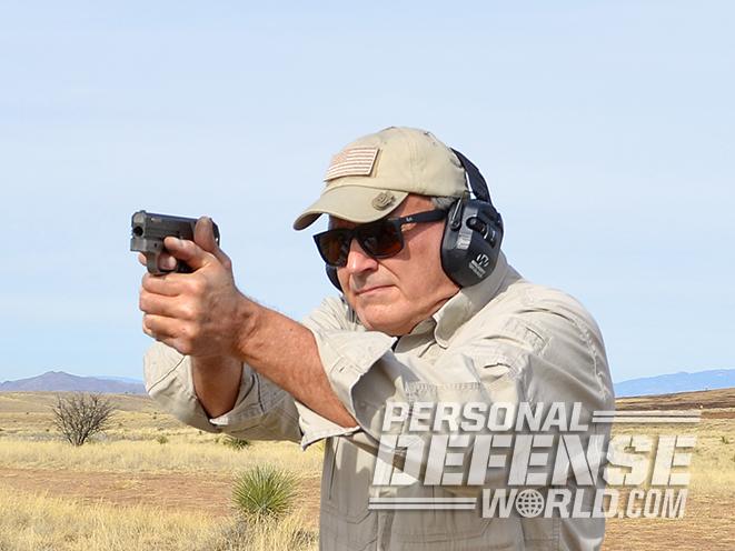 Heizer Defense PKO-45 pistol shooting