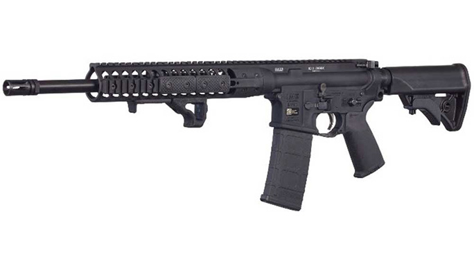 LWRCI IC DI 300 BLK rifle left angle