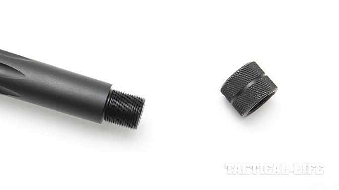 Savage 10 BA Stealth rifle muzzle