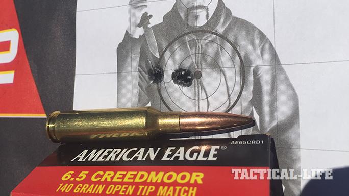 Savage 10 BA Stealth rifle target