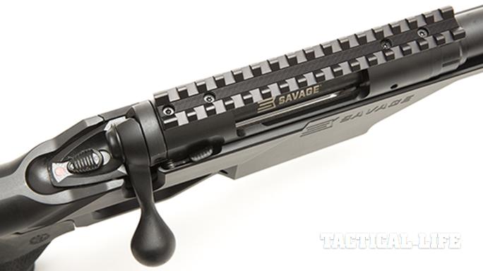 Savage 10 BA Stealth rifle rail