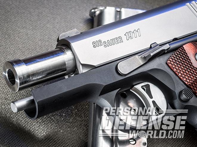 Sig 1911 Two-Tone Ultra Compact pistol barrel