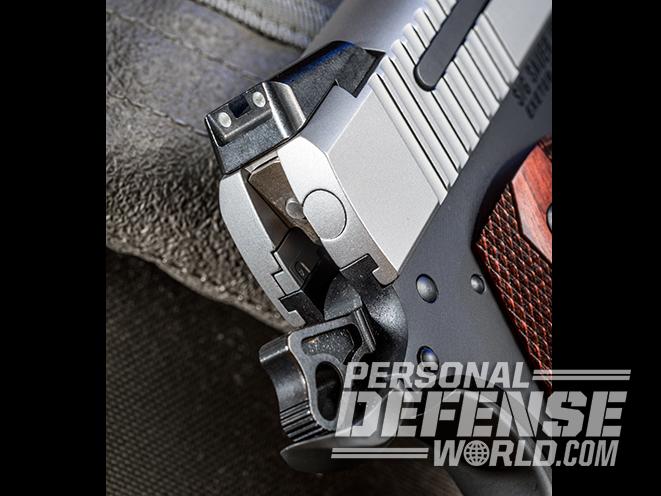 Sig 1911 Two-Tone Ultra Compact pistol rear sight