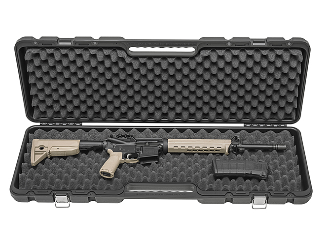 Springfield Saint FDE rifle in case