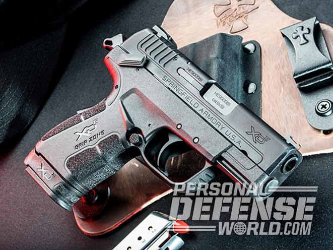 Springfield XD-E pistol right angle