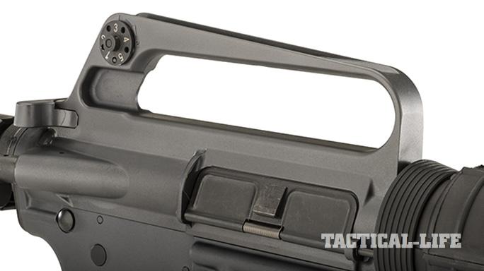 Troy XM177E2 rifle carry handle rear sight