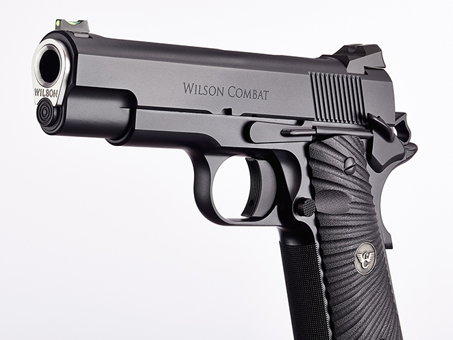 Wilson Combat Hackathorn Special Commander pistol muzzle and controls