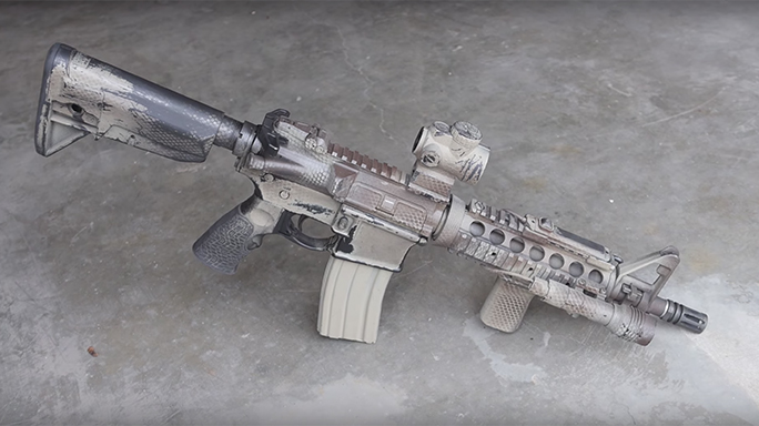 DIY Rifle Painting lead finished