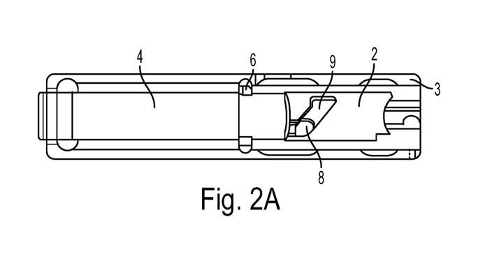 Glock 46 pistol drawing internal controls