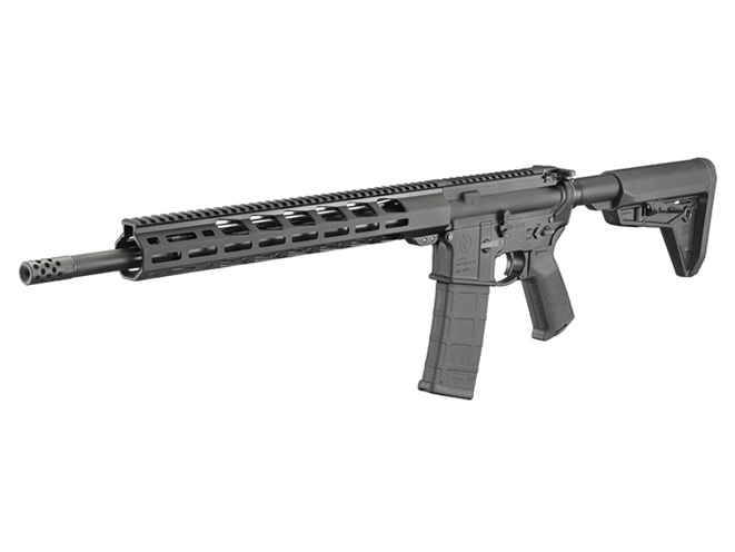 Ruger AR-556 MPR rifle left angle