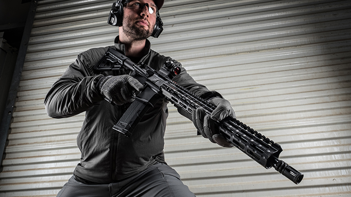 Sig Sauer M400 elite rifle angle