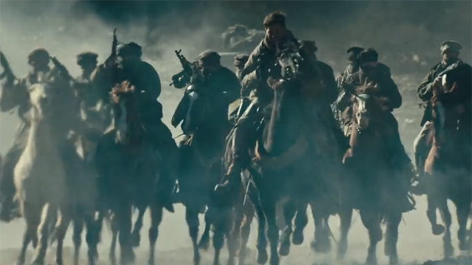 12 strong horse soldiers trailer