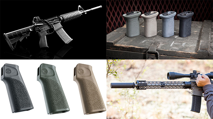 new ar grips and rails