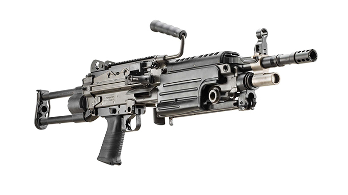 FN M249S PARA rifle right angle