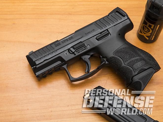 Heckler & Koch VP9SK pistol on table