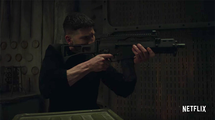 the punisher netflix gun drawing
