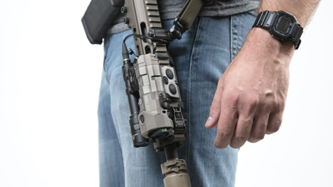 B.E. Meyers FDE MAWL LASER device casual angle