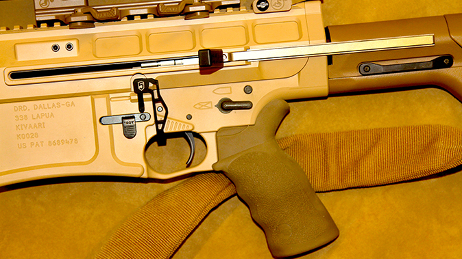 DRD Tactical Kivaari 300 Norma Magnum rifle grip and trigger