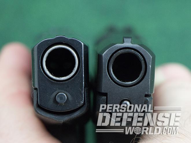Kel-Tec P-3AT and Ruger LCP muzzle