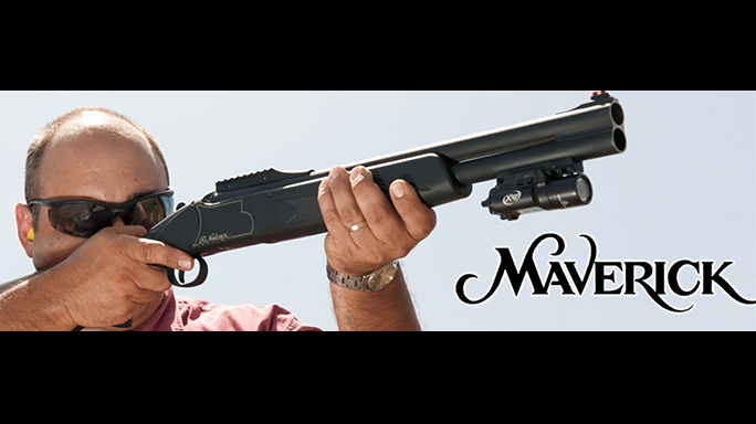 Mossberg Maverick Hunter shotgun angle
