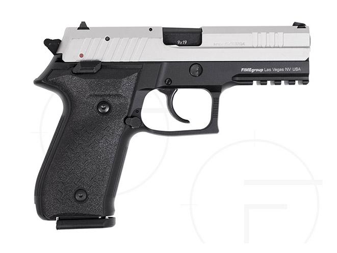 rex pistols nickel plated slide standard right profile