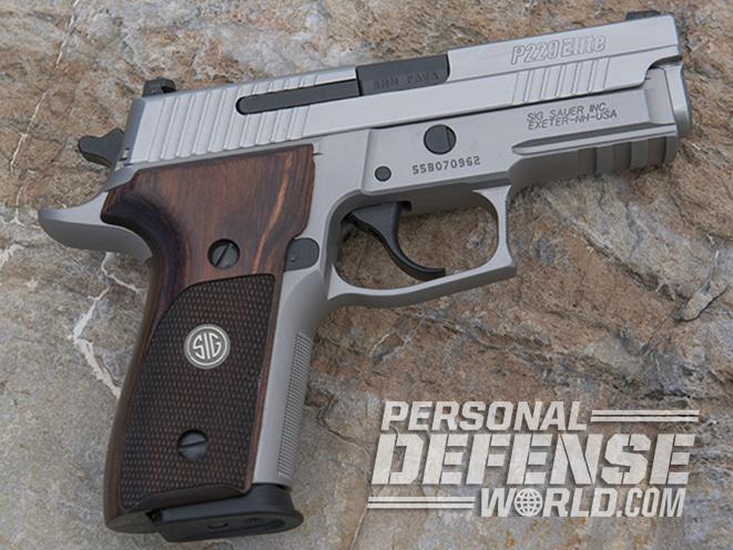 Sig Sauer P229 ASE pistol right profile