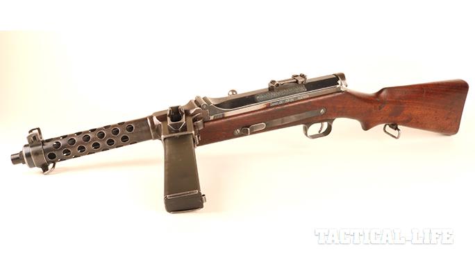 Steyr MP34 submachine gun magazine left profile