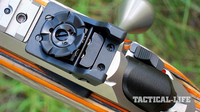 Tikka T3x Arctic rifle rear sight crown