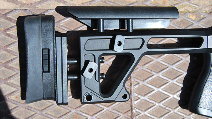 Bergara B-14 BMP rifle stock closeup