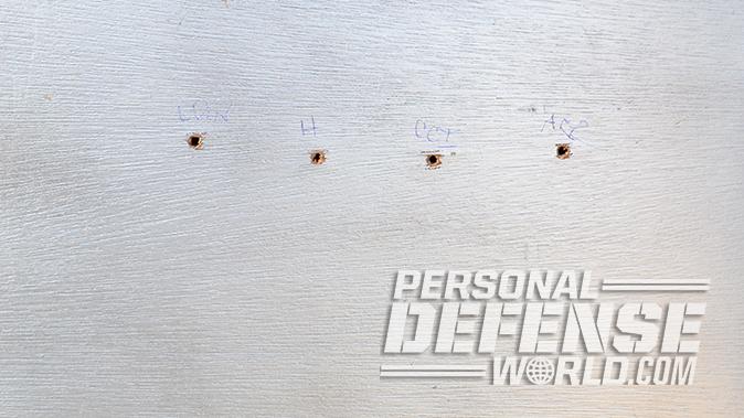 Kel-Tec PMR-30 pistol door test