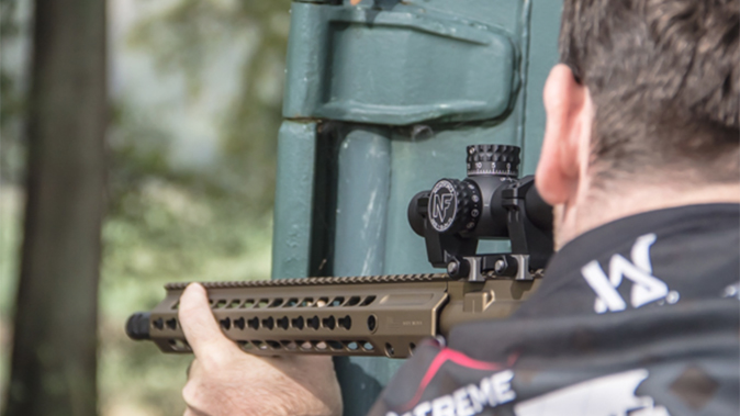 Nightforce NX8 1-8x24 F1 scope aiming