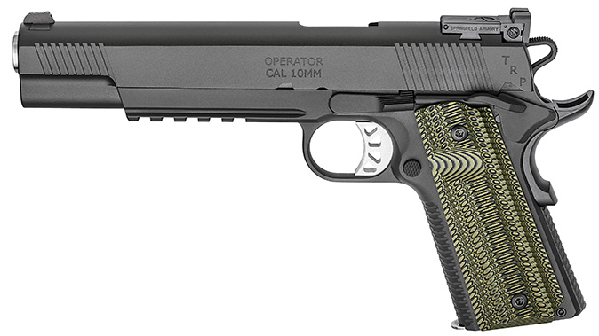 Springfield TRP Operator 10mm pistol long slide left profile