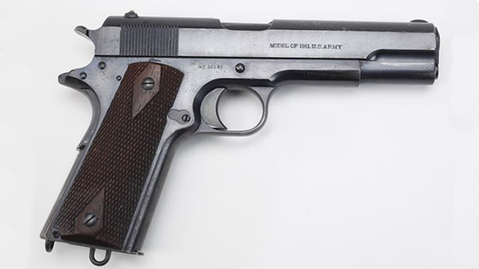 us army surplus m1911 pistol right profile