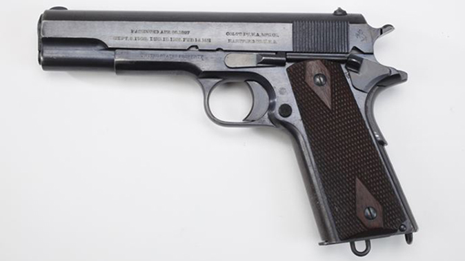 us army surplus m1911 pistol left profile