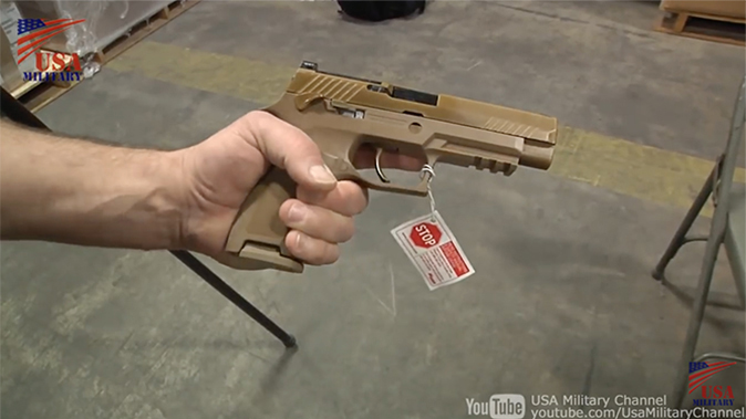 us army m17 pistol right profile