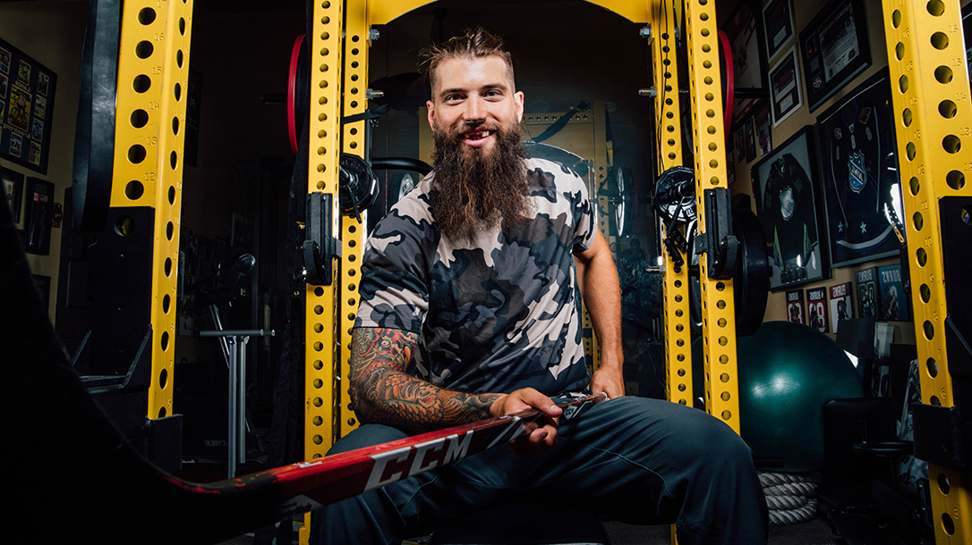 Brent Burns San Jose Sharks NHL Outdoors lead