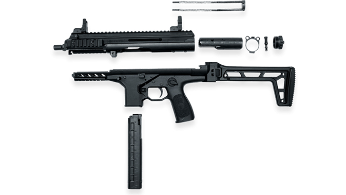 Beretta PMX submachine gun disassembled